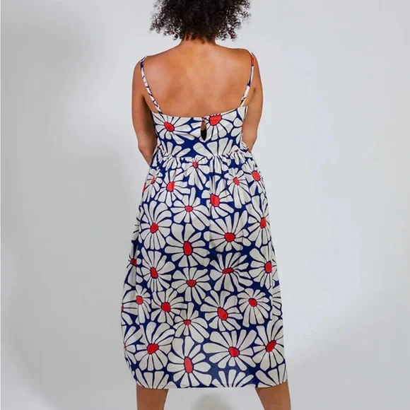 Mata Traders Sofia Midi Dress in Navy Floral in size XL - Picture 4 of 13